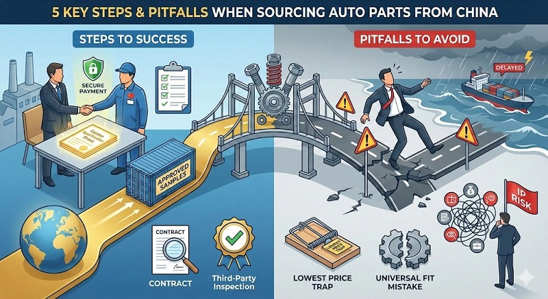 5 Key Steps and Pitfalls to Avoid When Sourcing Auto Parts from China for the First Time